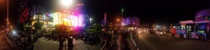 Panoramic view of Wanda Plaza at night